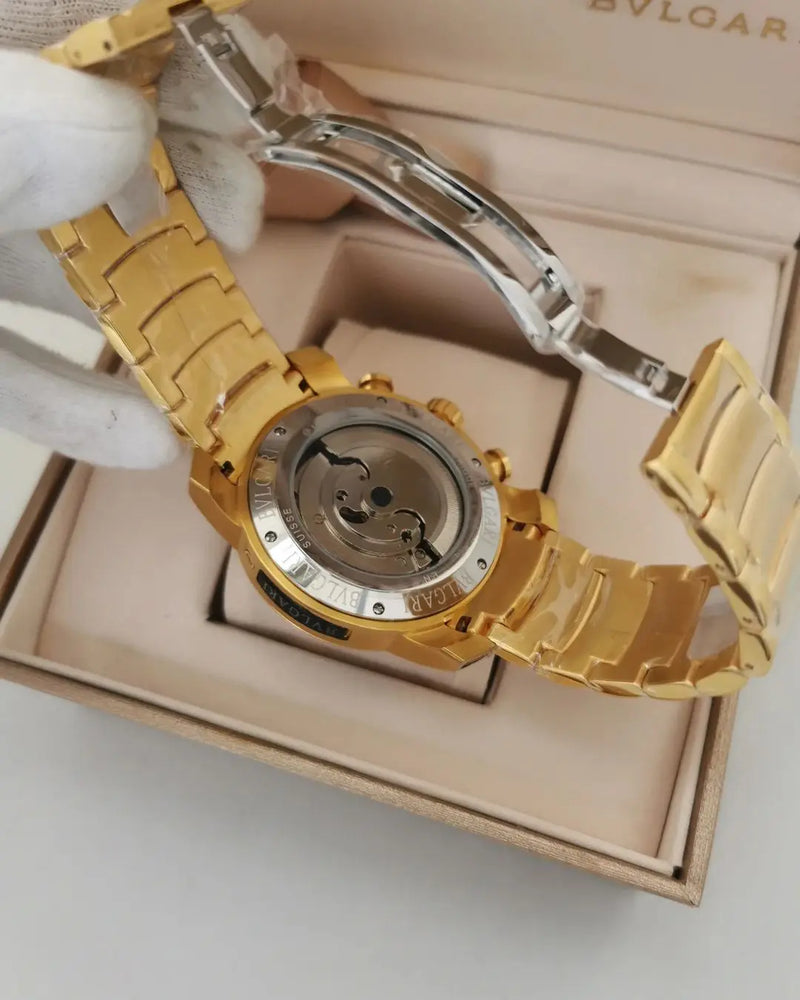 Relógio Bvlgari Iron Man - Dourado/Preto