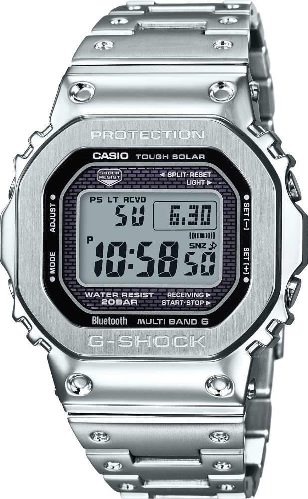 Relógio CASIO G-SHOCK masculino digital prata GMW-B5000D-1DR