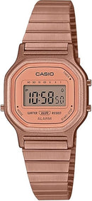 Relógio CASIO Vintage feminino mini fosco rose LA-11WR-5ADF