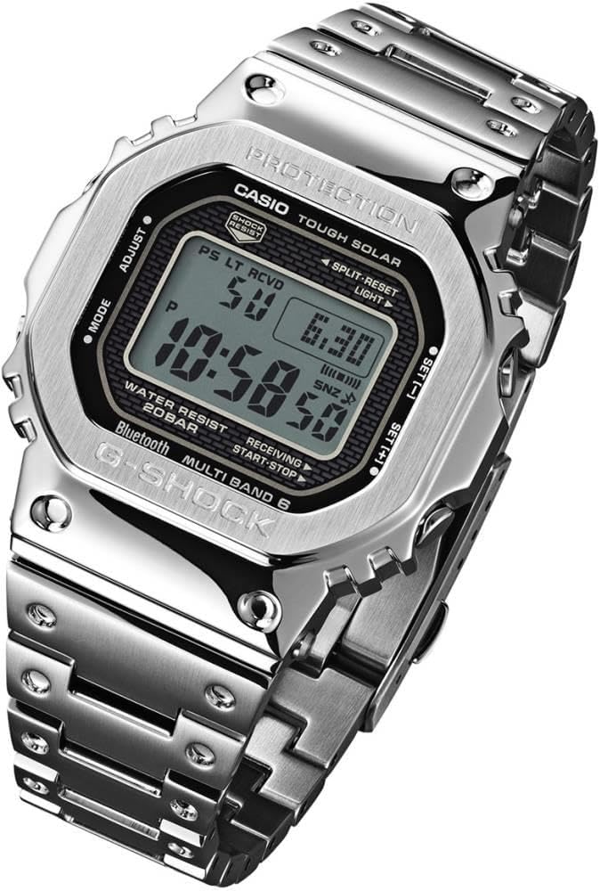 Relógio CASIO G-SHOCK masculino digital prata GMW-B5000D-1DR