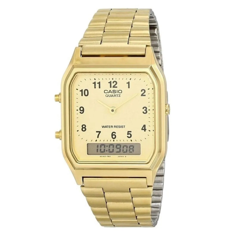 Relógio Casio Vintage Unisex AQ-230GA-9BMQ - Gold