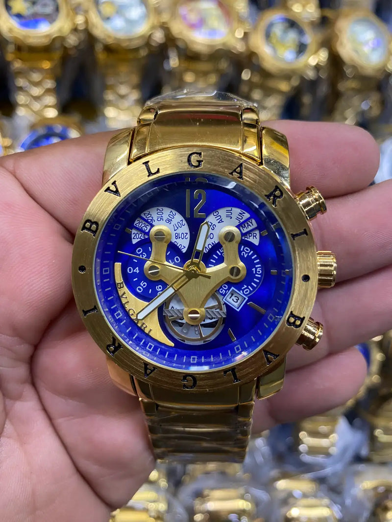 Bvlgari Escalibur - Dourado/Azul