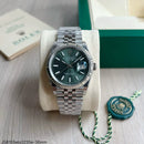 SUPER CLONE MÁQUINA ETA – ROLEX DATEJUST 36MM PRATA GREEN