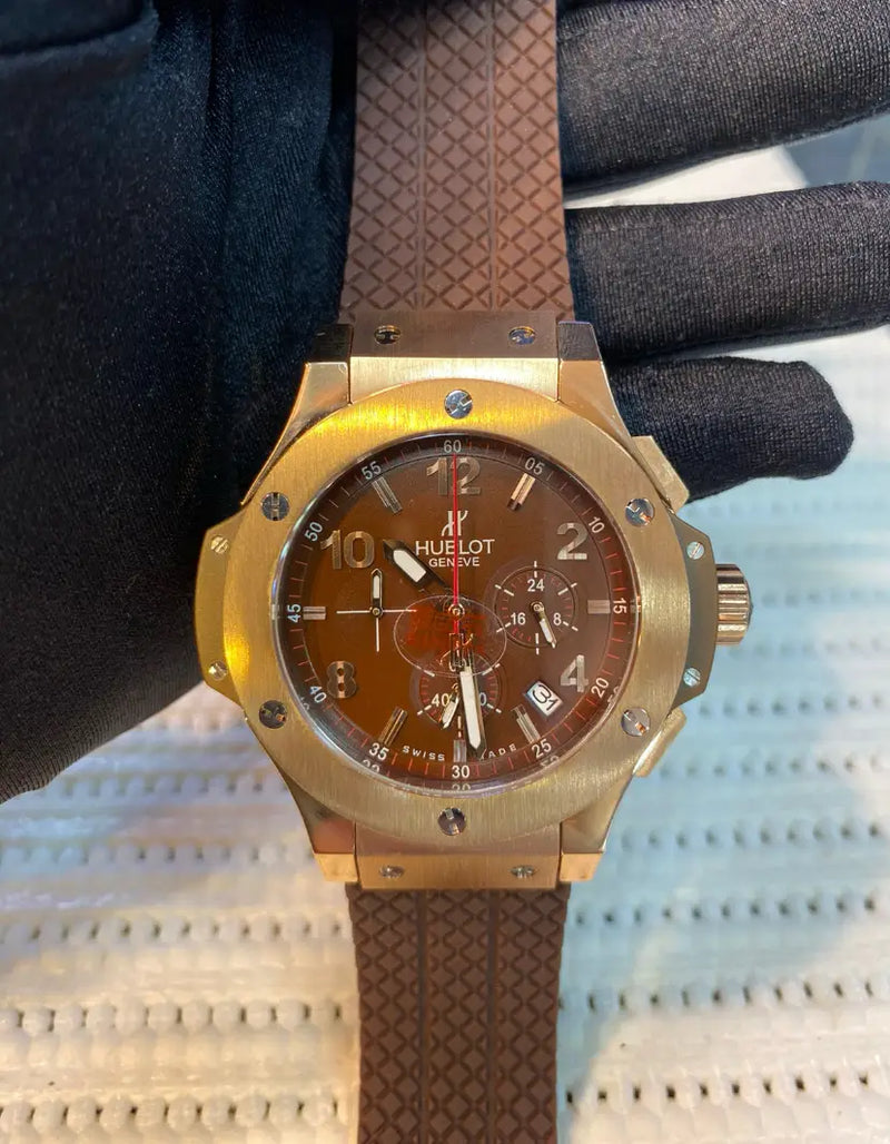Relogio Hublot Geneve Automático borracha - Linha Premium