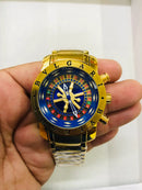 Bvlgari Casino Roleta Dourado Fundo Azul