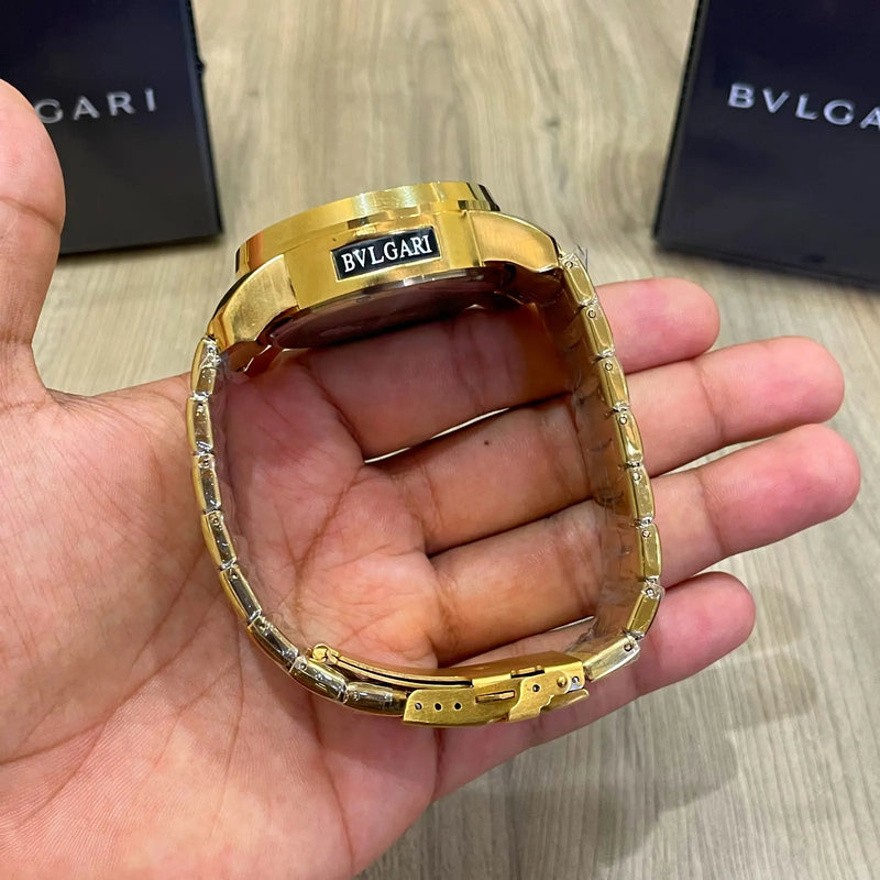 Bvlgari Casino Roleta Dourado Fundo Azul