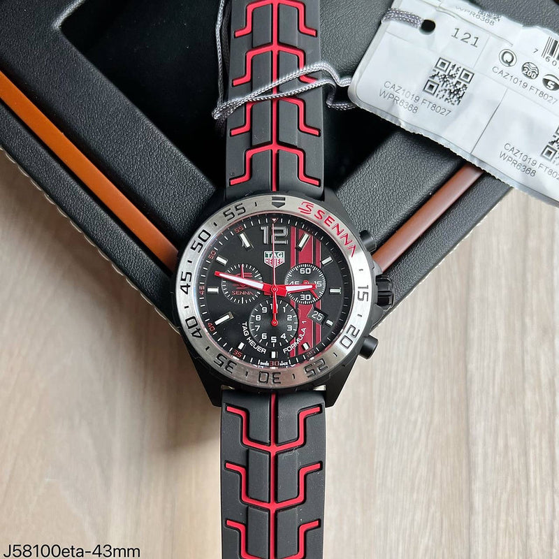 SUPER CLONE MÁQUINA ETA – TAG HEUER FORMULA 1 F1 SENNA 43MM
